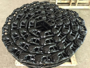 Tren de rodaje de oruga de caucho para miniexcavadora 20y-32-07460 Maquinaria lubricada Conjunto de zapata de eslabón de oruga seca Grupo de cadena de oruga para piezas de topadora PC200