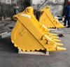 Maquinaria para construcción de rocas Accesorio para excavadora Ec460 Ec360 Ec290 Ec240 Ec210 2.7cbm Cucharón para rocas Mina estándar Servicio pesado Alta resistencia al desgaste