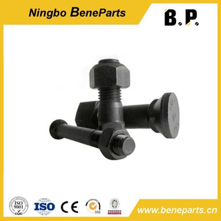 Perno de pista 175-71-11463 10,9 12,9 Grado 40cr 42CrMo Tornillo de segmento hexagonal de acero al carbono Perno y tuerca Pernos de zapata de tachuela de arado