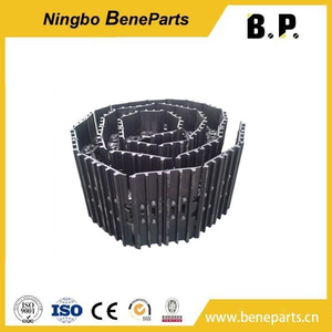Miniexcavadora Maquinaria de tren de rodaje de oruga de caucho Conjunto de zapata de enlace de oruga seca lubricada Grupo de cadena de oruga para piezas de topadora 14X-32-07070