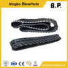 Miniexcavadora Maquinaria de tren de rodaje de oruga de caucho Conjunto de zapata de enlace de oruga seca lubricada Grupo de cadena de oruga para piezas de topadora 14X-32-07070