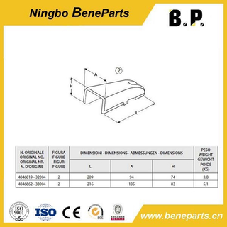 Construction Equipments 33004 Adaptador de dientes de cucharón