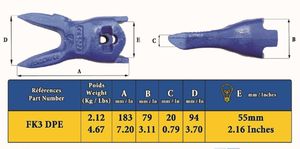 Feurst FK3 DPE Cuchara Diente de Tigre