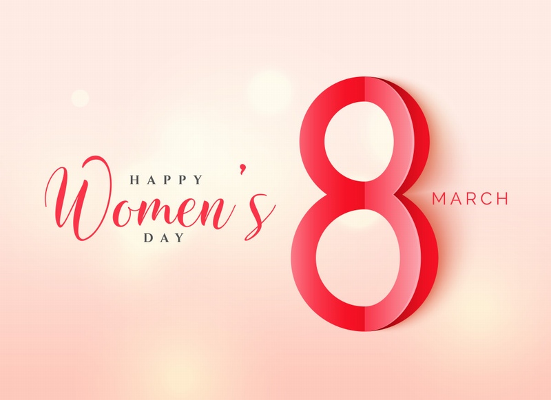 Día de la mujer feliz